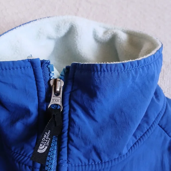 north face ♡ 90s denali blue vintage